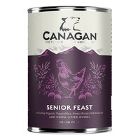 Hrana umeda cu pui si curcan pentru caini Senior Feast, 400 g, Canagan