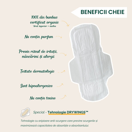 Absorbante organice Meloni Day, 10 bucati, Meloni 720819