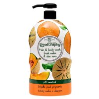 Gel de dus cu pepene galben si aloe vera, 1000 ml, Naturaphy