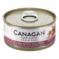 Hrana umeda cu ton si somon pentru pisici, 75 g, Canagan