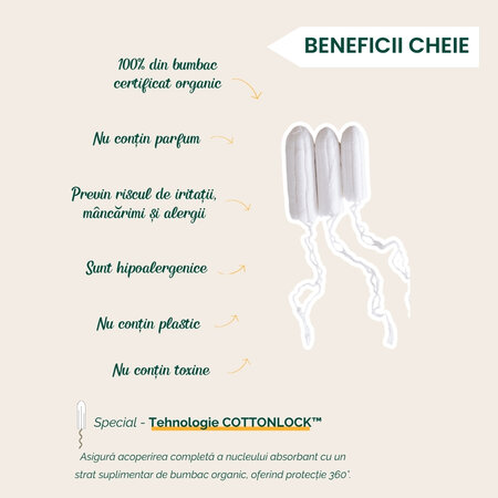 Tampoane organice Meloni Super, 18 bucati, Meloni 720881