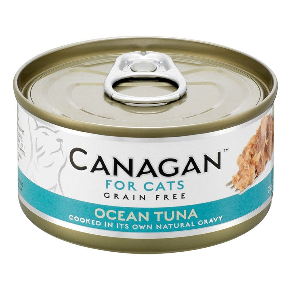 Hrana umeda cu ton pentru pisici, 75 g, Canagan
