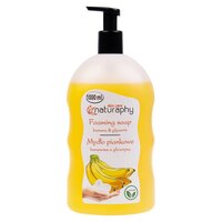 Sapun lichid spuma cu banane si glicerina, 1000 ml, Naturaphy