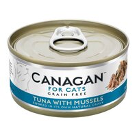 Hrana umeda cu ton si midii pentru pisici, 75 g, Canagan