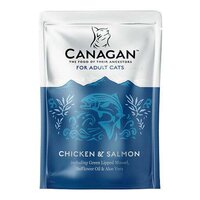 Hrana umeda cu pui si somon pentru pisici adulte, 85 g, Canagan