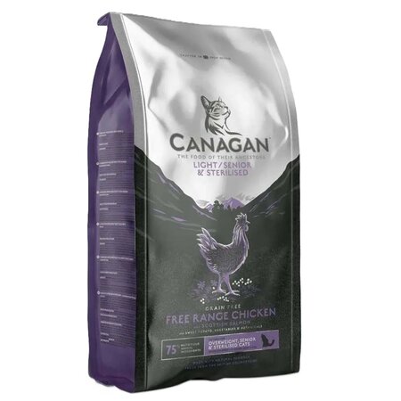 Hrana uscata cu pui pentru pisici sterilizate, 375 g, Canagan