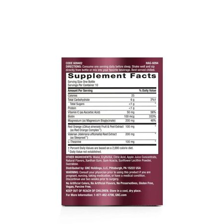 Shot pentru frumusete si somn cu aroma de mango, Moonlit Radiance, 10 x 50 ml, Gnc 721215