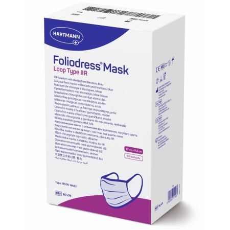 Masti chirurgicale Foliodress Mask Loop Type IIR (60000021), 50 bucati, Hartmann