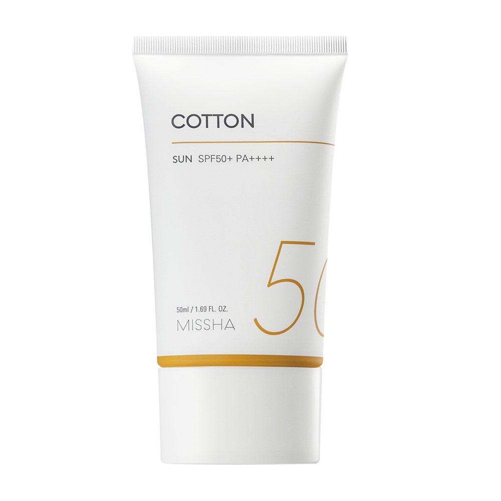 Crema pentru fata cu protectie solara SPF50+/PA++++ Cotton All Around, 50 ml, Missha