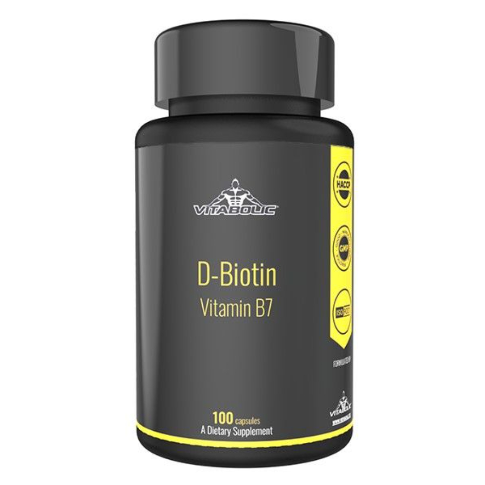 D-Biotin Vitamin B7, 100 capsule, Vitabolic