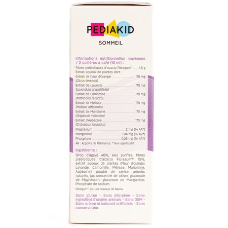 Sirop cu gust de cirese Sommeil, 125 ml, Pediakid 721451