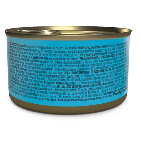 Hrana umeda cu ton in jeleu pentru pisici Complete Nutrition, 85 g, Schesir 721489
