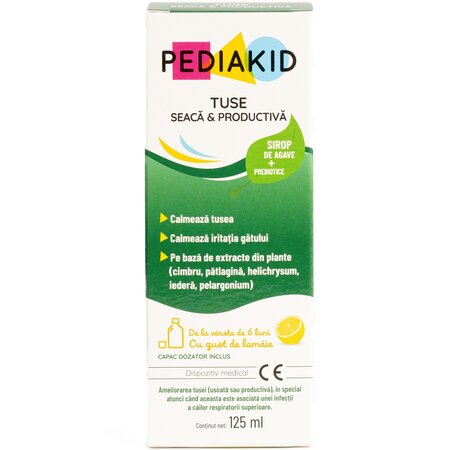 Sirop de tuse seaca si productiva, 125 ml, Pediakid
