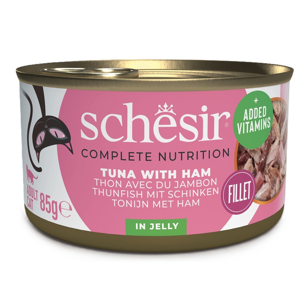 Hrana umeda cu ton si sunca in jeleu Complete Nutrition, 85 g, Schesir