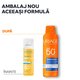 Spray uscat protectie solara SPF50+ Bariesun, 200 ml, Uriage 721716