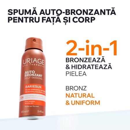 Spray autobronzant Bariesun Thermal Mist, 100 ml, Uriage 721750