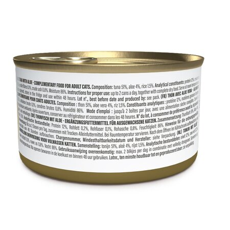Hrana umeda cu ton si alge in jeleu Complements, 70 g, Schesir 721799