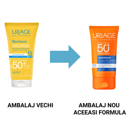 Crema cu protectie solara SPF50+ fara parfum Bariesun, 50 ml, Uriage 721817