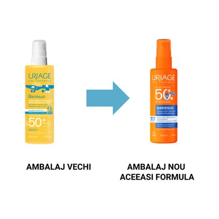 Spray cu protectie solara pentru copii SPF50+ Bariesun, 200 ml, Uriage 721823