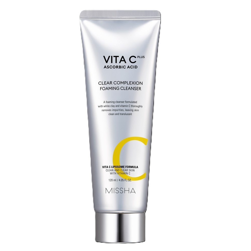 Spuma de curatare cu argila alba si vitamina C Vita C, 120 ml, Missha