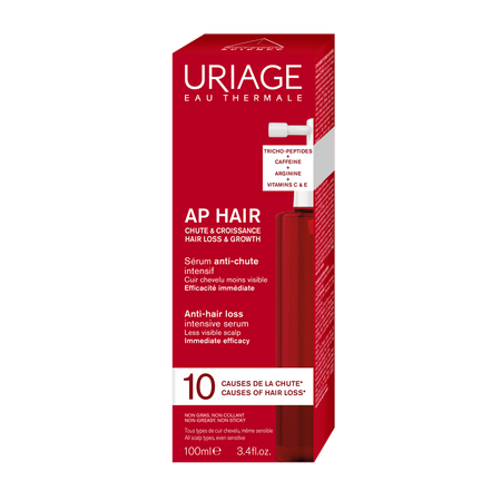 Ser intensiv impotriva caderii parului AP Hair, 100 ml, Uriage 721890