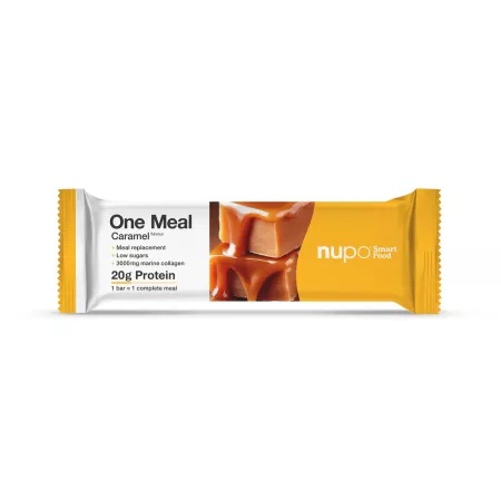 Baton cu aroma de caramel One Meal, 60 g, Nupo