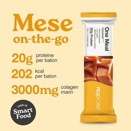 Baton cu aroma de caramel One Meal, 60 g, Nupo 724419