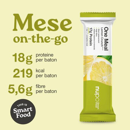 Baton cu aroma de lamaie One Meal, 60 g, Nupo 724411