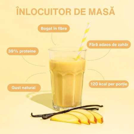 Shake cu aroma de mango si vanilie Diet Shake, 12 plicuri, Nupo 724395