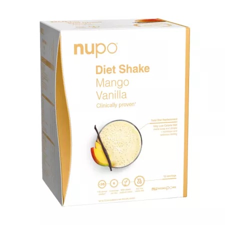 Shake cu aroma de mango si vanilie Diet Shake, 12 plicuri, Nupo