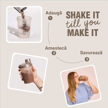 Caffe Latte Diet Shake, 12 plicuri x 32 g, Nupo 724387