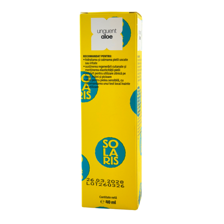 Unguent cu aloe, 40 ml, Solaris 722138