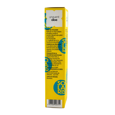 Unguent cu aloe, 40 ml, Solaris 722135