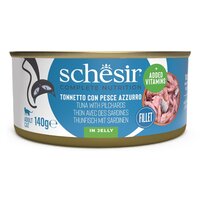 Hrana umeda cu ton si sardine in jeleu pentru pisici Complete Nutrition, 140 g, Schesir
