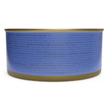 Hrana umeda cu ton si ansoa in jeleu pentru pisici Complete Nutrition, 140 g, Schesir 722250