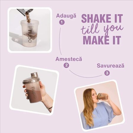 Shake cu afine si zmeura Diet Shake, 12 plicuri x 32 g, Nupo 724358