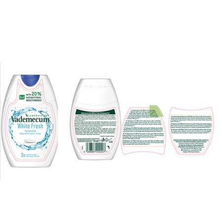 Pasta de dinti 2in1 White Fresh, 75 ml, Vademecum 726856
