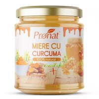 Miere cu curcuma, 220 g, Pronat