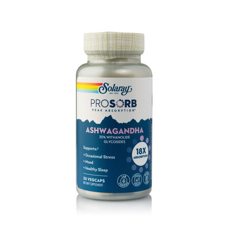 Ashwagandha Prosorb Solaray, 240 mg, 30 capsule vegetale, Secom 727198