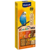 Set Baton cu miere pentru perusi + Baton cu portocale pentru perusi + Baton cu popcorn pentru perusi Kracker Mix, 80 g, Vitakraft