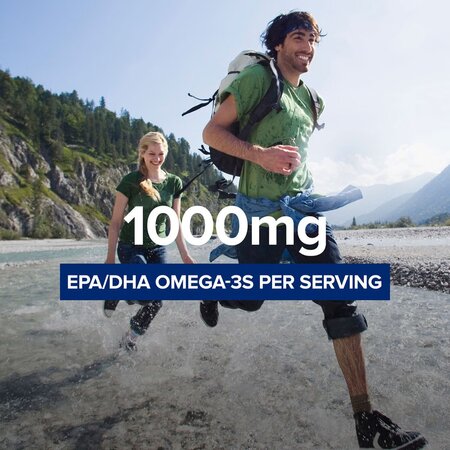 Ulei de peste si Coenzima Q-10 Triple Strenght, 60 capsule, GNC 722840