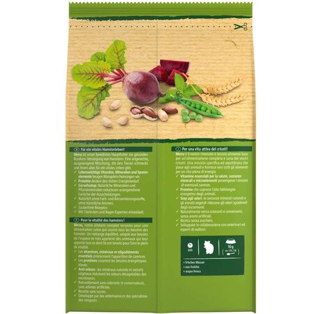 Hrana cu fructe si legume pentru hamsteri Menu Vital, 400 g, Vitakraft 722934