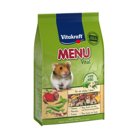 Hrana cu fructe si legume pentru hamsteri Menu Vital, 400 g, Vitakraft 722933