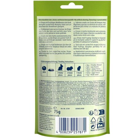 Bomboane cu fructe de padure pentru porcusori de guineea, 75 g, Vitakraft 723063