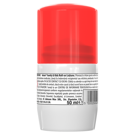 Roll-on lotiune repelent impotriva insectelor Family&Kids, 50 ml, Autan 723085