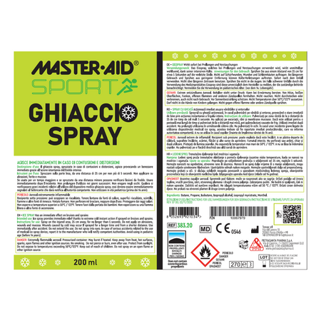 Spray cu efect de racire Ghiaccio Spray Master Aid Sport, 200 ml, Pietrasanta Pharma 723495