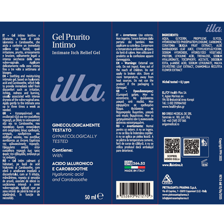 Gel calmant pentru iritatii intime Illa, 50 ml, Pietrasanta Pharma 723530