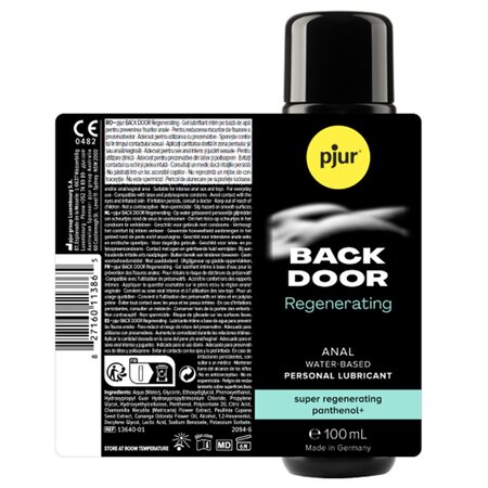 Lubrifiant anal pe baza de apa cu pantenol Back Door Regenerating, 30 ml, Pjur 723583
