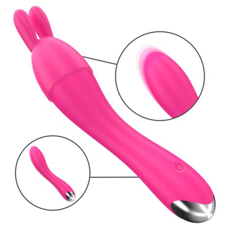 Vibrator roz cu capete interschimbabile Cher, 1 bucata, Intense 723706