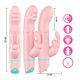 Vibrator rabbit cu rotatii si oscilatii Baby Pink Alvin, 1 bucata, Intense 723713
